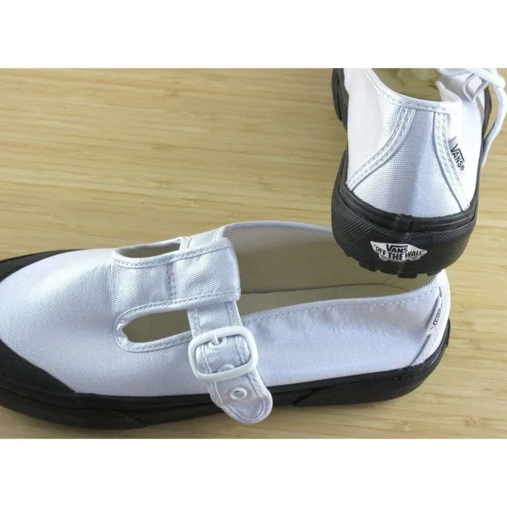 Vans Women's Style 93 Mary Jane Coated Canvas True White Shoes Size 7.5 NIB